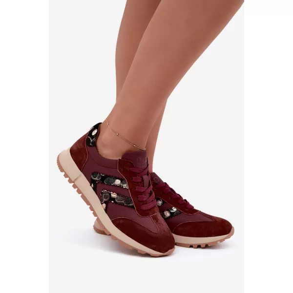  Adidași de damă D&A GR62-6015 BURGUNDIA 