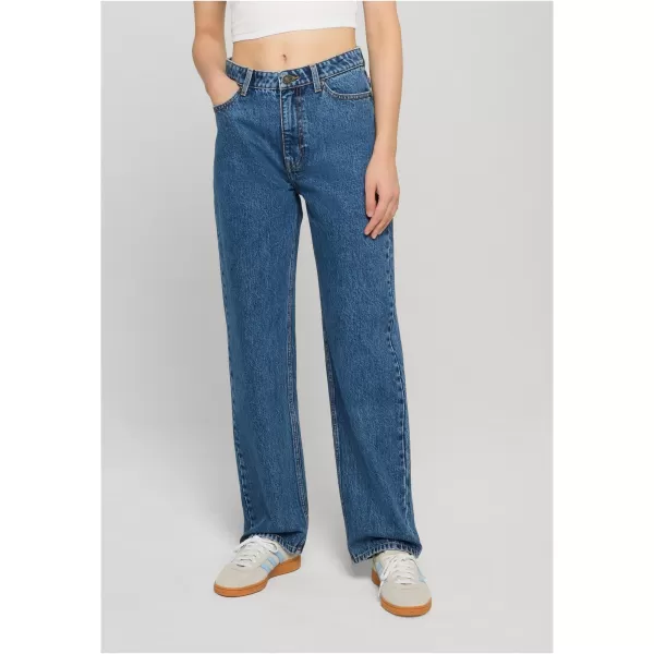  Pantaloni de dama URBAN CLASSICS TB8142 ALBASTRU MEDIU PROFUND SPĂLAT 