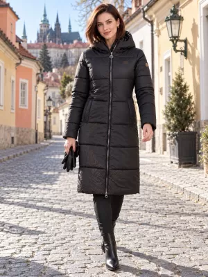 Palton de iarnă de damă ALTISPORT IMELDA NEGRU