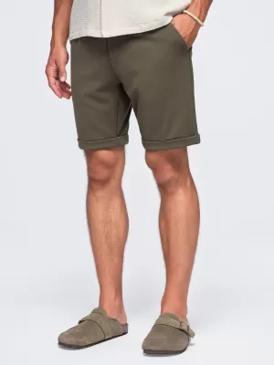 Pantaloni scurți pentru bărbați OMBRE OM-SRCS-0206 VERDE MĂSLINIU