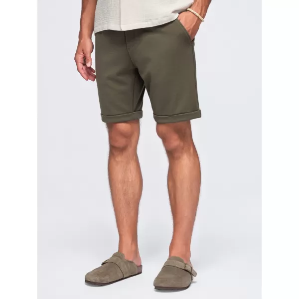  Pantaloni scurți pentru bărbați OMBRE OM-SRCS-0206 VERDE MĂSLINIU 