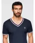 Tricou pentru bărbați OMBRE OM-TSCT-0266 ALBASTRU MARIN