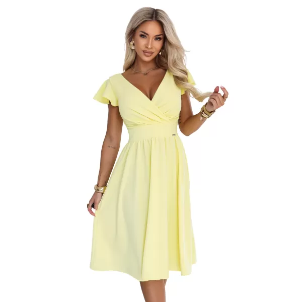  Rochie NUMOCO 425-18 GALBEN DE UNT 