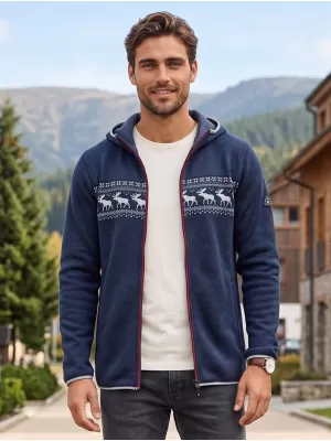 Pulover cald pentru bărbați ALPINE PRO NORES VARIANTA OCEANULUI LUMINAT DE LUNA PA