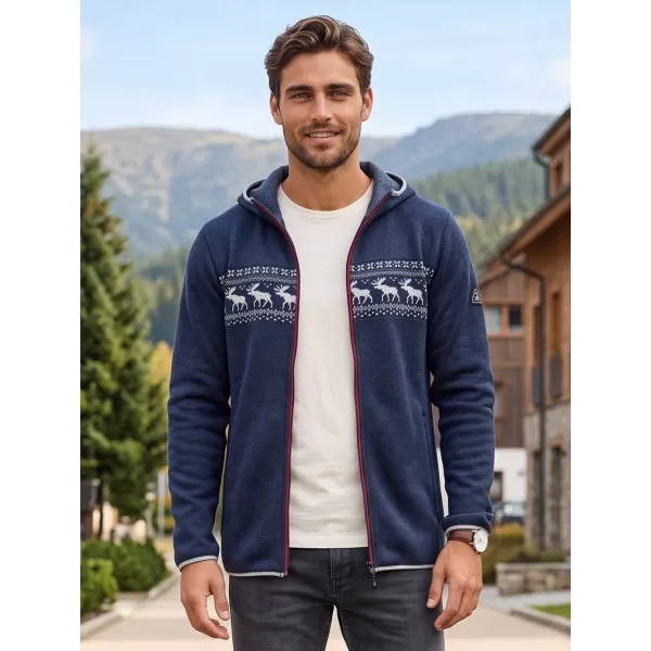  Pulover cald pentru bărbați ALPINE PRO NORES VARIANTA OCEANULUI LUMINAT DE LUNA PA 