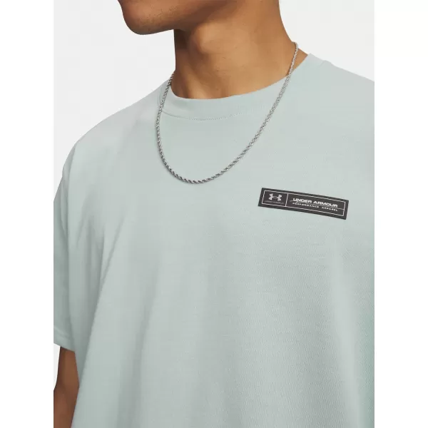  Tricou pentru bărbați UNDER ARMOUR HW ARMOUR LABEL SS 1382831-477 ALBASTRU 