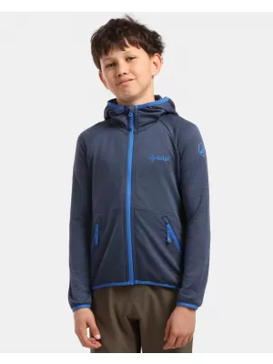 Hanorac fleece pentru băieți KILPI MEMPHIS-JB 1J0201KI ALBASTRU ÎNCHIS