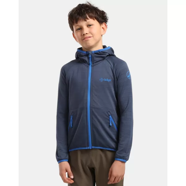  Hanorac fleece pentru băieți KILPI MEMPHIS-JB 1J0201KI ALBASTRU ÎNCHIS 
