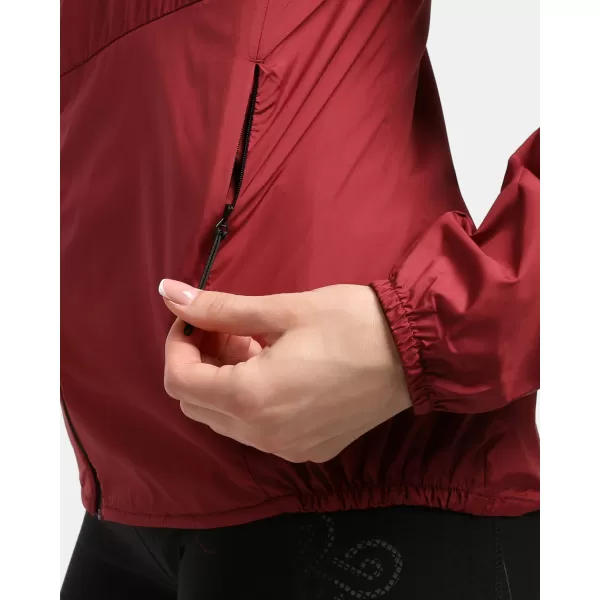  Blazer de vânt pentru femei KILPI ROSA-W 1L0109KI ROȘU ÎNCHIS 