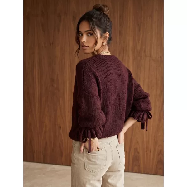  Pulover de dama DSTREET MY2569 BURGUNDIA 