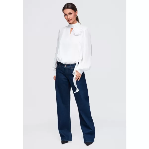  Bluza de dama OMBRE OW-TS-E0085 ALB 