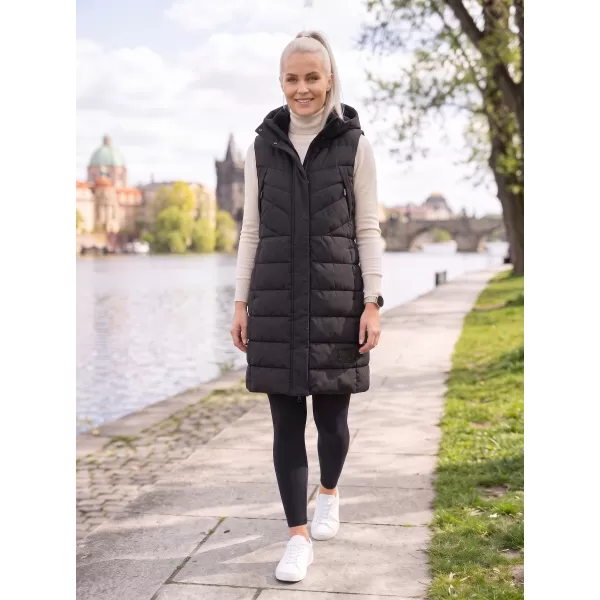  Vestă caldă de damă ALPINE PRO HERDA 3 NEGRU 