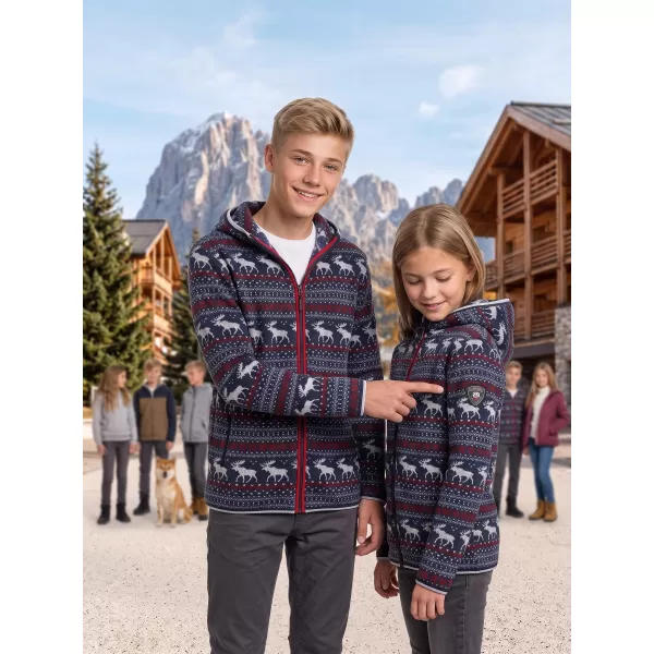  Pulover cald pentru copii ALPINE PRO NORESO VARIANTA OCEANULUI LUMINAT DE LUNA PB 