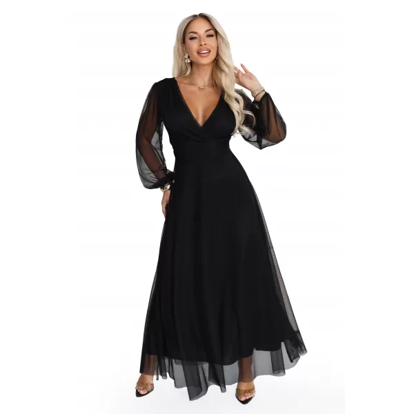  Rochie NUMOCO NERISSA 684-4 NEGRU 