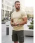 Tricou pentru bărbați DSTREET RX5676 BEJ