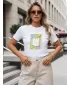 Tricou pentru femei DSTREET NX8024RY-WH ALB