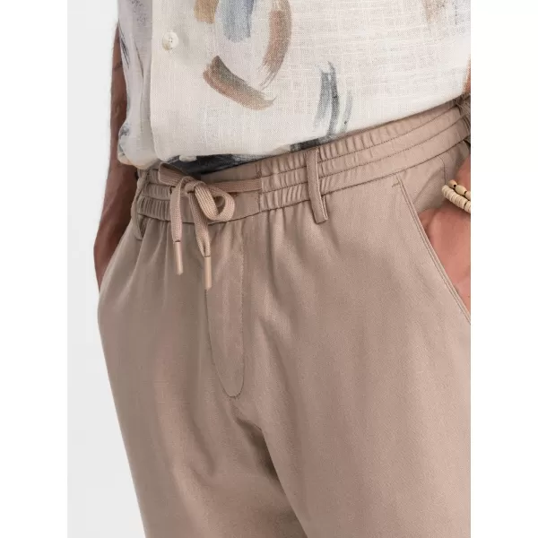  Pantaloni chino pentru bărbați OMBRE P1522 BEJ 