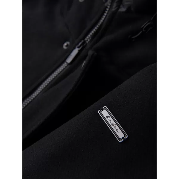  Parka pentru bărbați OMBRE OM-COWC-0161 NEGRU 