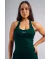 Top cu halter cu sutien încorporat NEBBIA PRIMAL 863 VERDE ÎNCHIS