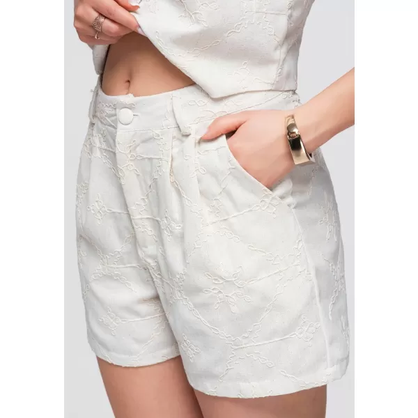  Pantaloni scurți de damă OMBRE OW-ST-E0019 BEJ 