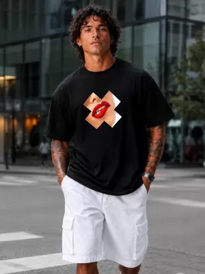 Tricou pentru bărbați DSTREET NX1009R-BK-O NEGRU