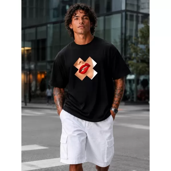  Tricou pentru bărbați DSTREET NX1009R-BK-O NEGRU 
