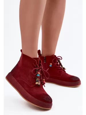 Botine de dama ARTIKER 59C1131 NUANȚE DE ROȘU