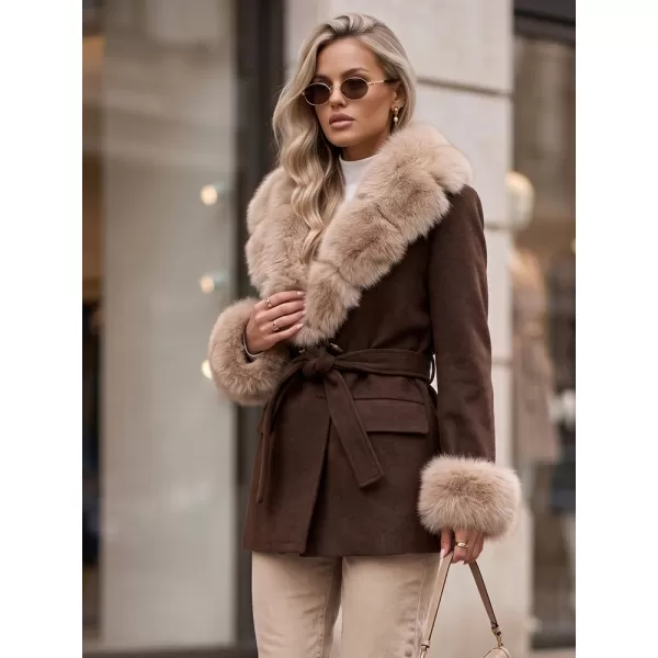  Palton de damă DSTREET TY6079 MARO 