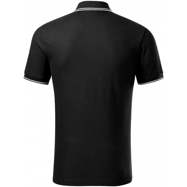  Tricou pentru bărbați cu guler MALFINI FOCUS 232 NEGRU 