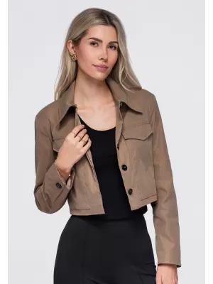 Geaca de dama OMBRE OW-BL-E0007 BEJ