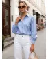 Cămașă de damă DSTREET DY0372 ALBASTRU DESCHIS