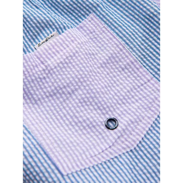  Pantaloni scurți pentru bărbați OMBRE OM-SRSS-0215 ALBASTRU ȘI VIOLET 