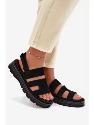Sandale de dama BIG STAR SHOES TT274484 NEGRU