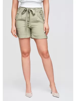 Pantaloni scurți de damă OMBRE OW-ST-E0006 KAKI