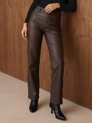 Pantaloni de dama DSTREET UY3234 MARO