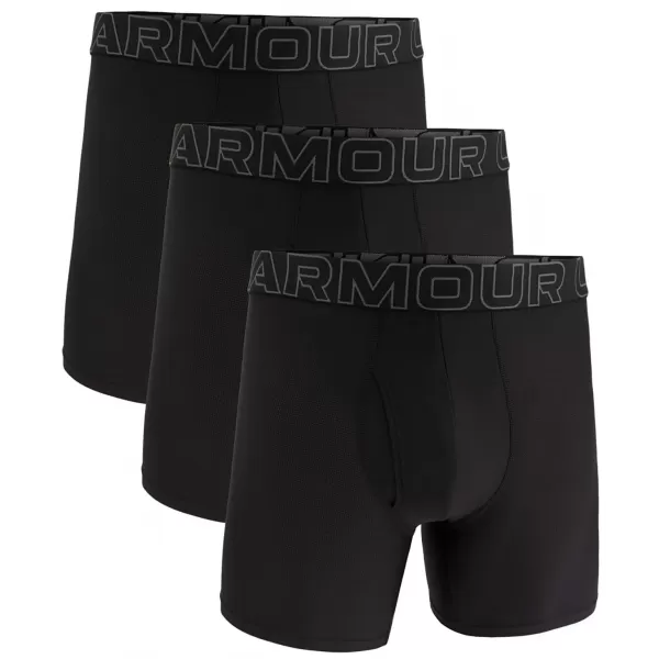  Boxeri pentru bărbați UNDER ARMOUR M UA PERF TECH MESH 6IN 1383884-001 NEGRU 