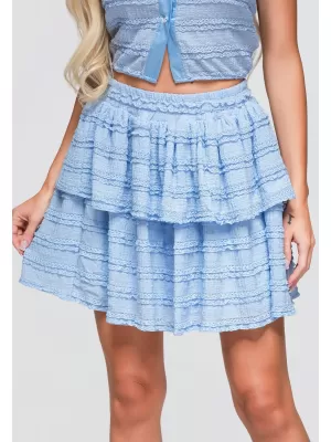 Fusta de dama OMBRE OW-GL-E0014 ALBASTRU