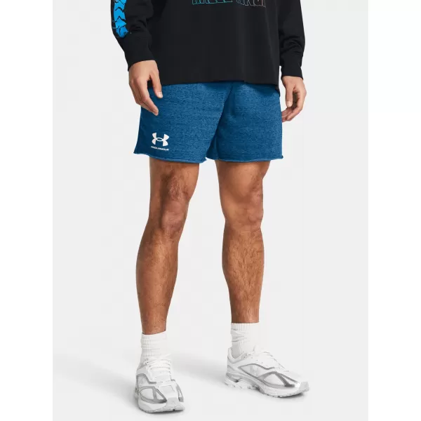  Pantaloni scurți pentru bărbați UNDER ARMOUR RIVAL TERRY 6IN SHORT 1382427-406 ALBASTRU 