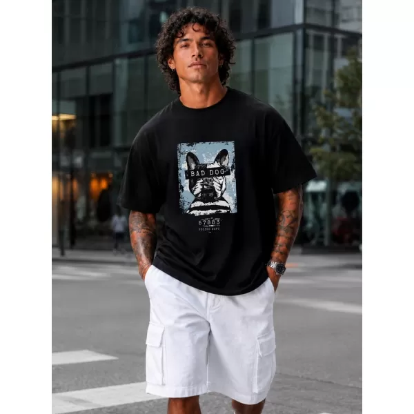  Tricou pentru bărbați DSTREET NX1017R-BK-O NEGRU 