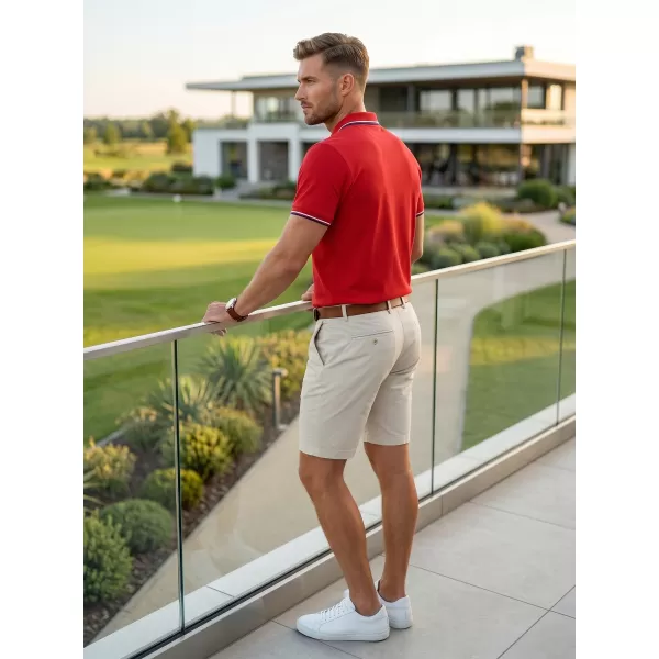  Tricou pentru bărbați cu guler MALFINI FOCUS 232 ROŞU 