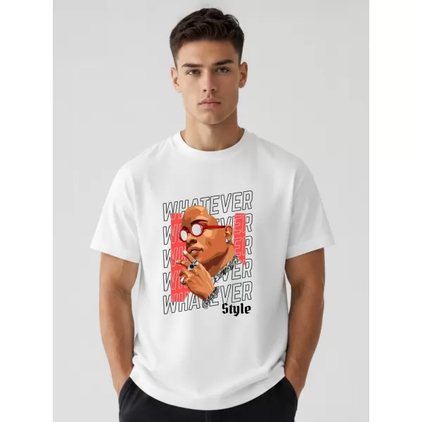  Tricou pentru bărbați DSTREET NX1013R-WH-O ALB 
