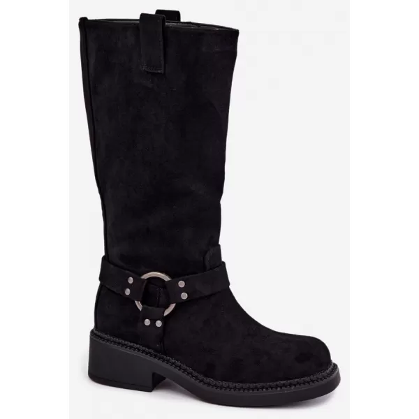  Cizme de dama BOTO LQ-163 NEGRU 