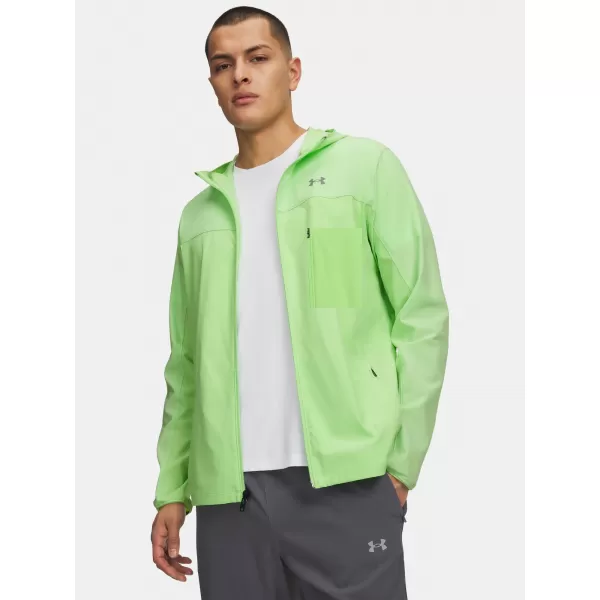  Jachetă pentru bărbați UNDER ARMOUR VELOCITI PRO STORM JACKET 6005897-712 VERDE 