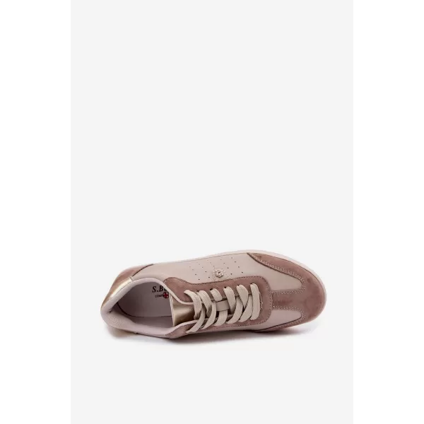  Adidași de damă S.BARSKI LR61-7091 BEJ 