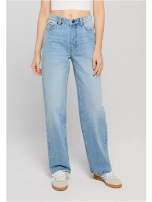 Pantaloni de dama URBAN CLASSICS TB8142 ALBASTRU CERUL SPĂLAT