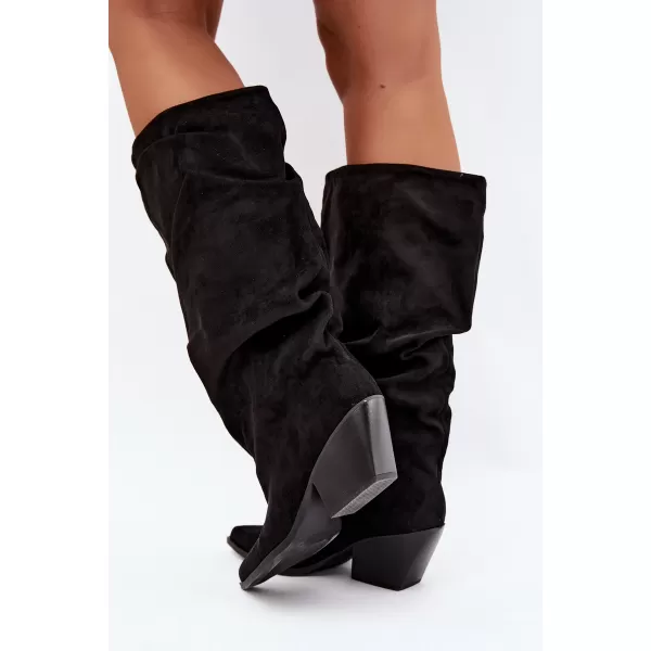  Cizme de dama BOTO 2580A-1 NEGRU 