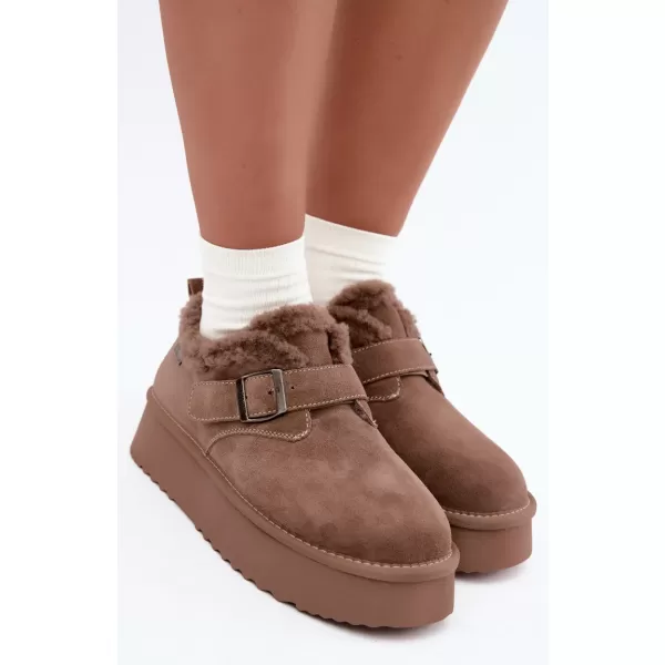  Oameni de zăpadă pentru femei BIG STAR SHOES UU274318 BEJ 