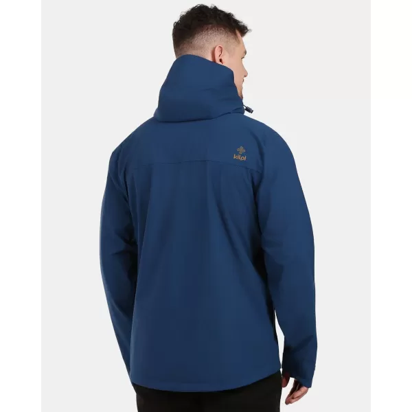  Jachetă hardshell pentru bărbați KILPI MONTANA-M 1M0102KI ALBASTRU ÎNCHIS 