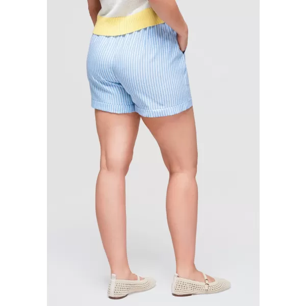  Pantaloni scurți de damă OMBRE OW-ST-E0005 ALBASTRU DESCHIS 