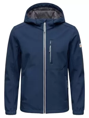 Jachetă softshell pentru bărbați OMBRE C581 ALBASTRU MARIN